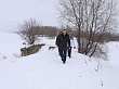 Глава Сергей Путмин посмотрел состояние противопаводковой дамбы в Осиннике